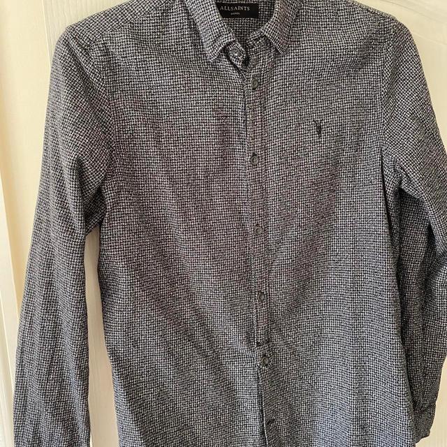 AllSaints Men's Shirt - Grey - S on Productcaster.