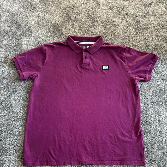 Weekend Offender Men's Polo shirt - Purple/Burgundy - XL on Productcaster.