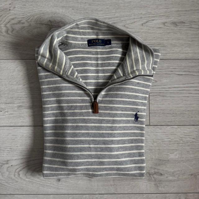 Polo Ralph Lauren Men's Jumper - White/Grey - L on Productcaster.