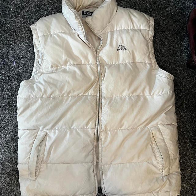 Kappa Men's Gilet - Cream/White - L on Productcaster.