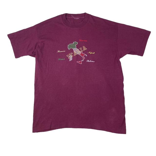 Men's T-shirt - Burgundy - M on Productcaster.