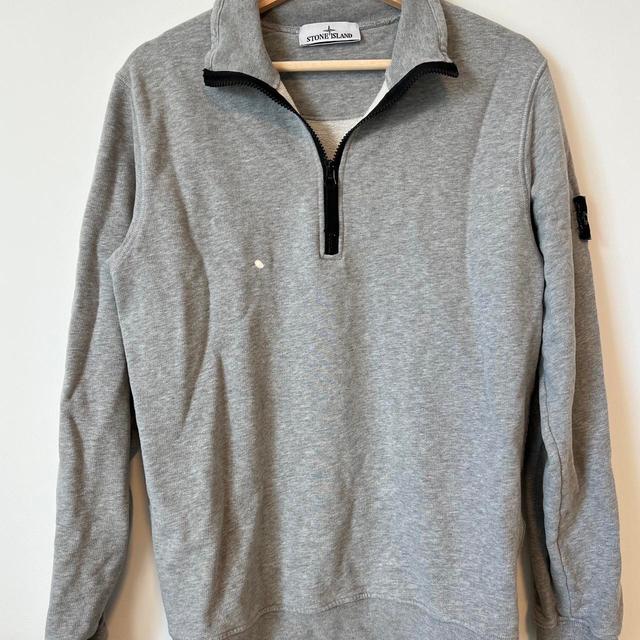 Stone Island Men's Hoodie - Grey - S on Productcaster.