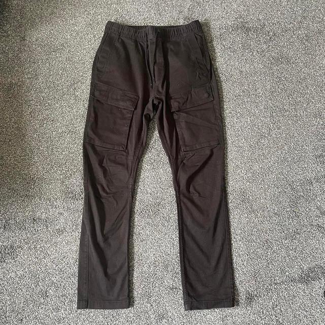 H&M Men's Cargo Trousers - Black - S on Productcaster.