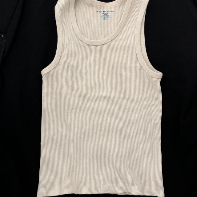 Brandy Melville Women's Vest - White/Cream - One size on Productcaster.