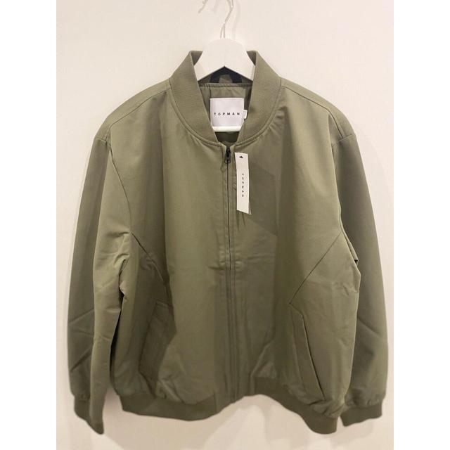 Topman Men's Bomber Jacket - Green/Khaki - XL on Productcaster.