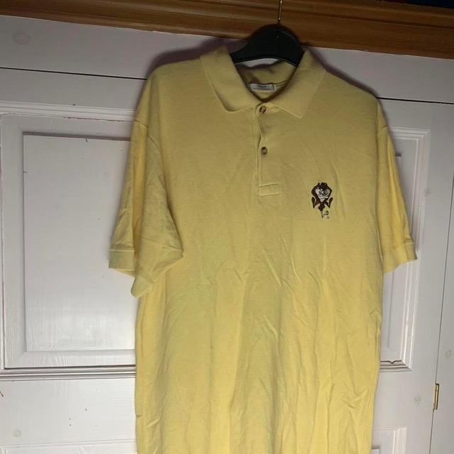 Looney Tunes Men's Polo shirt - Yellow - L on Productcaster.