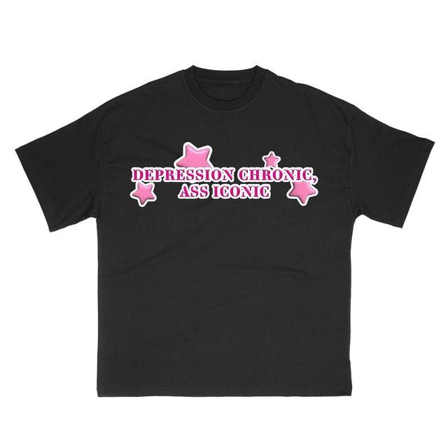 Women's T-shirt - Pink/Black - L on Productcaster.