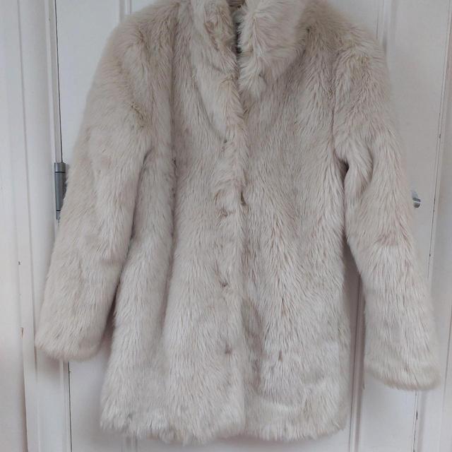 Next Women's Faux fur Coat - Cream/White - UK 6 on Productcaster.