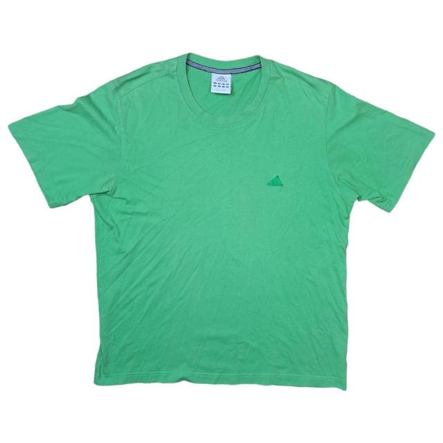 Adidas Men's T-shirt - Green - L on Productcaster.