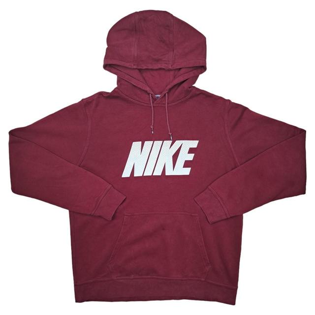 Nike Men's Hoodie - Red - L on Productcaster.