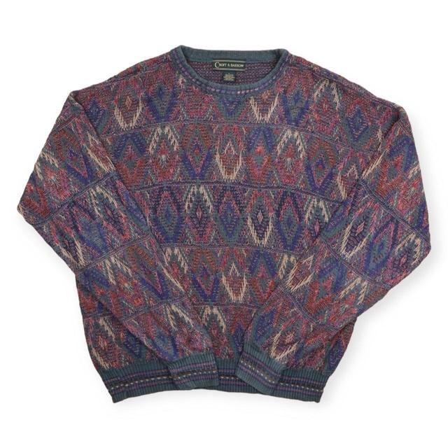 Croft & Barrow Men's Jumper - Multi - L on Productcaster.