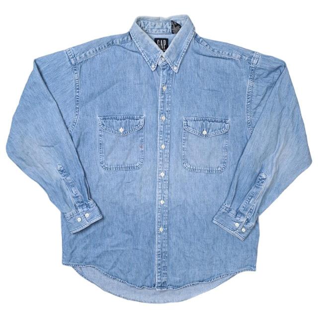 Gap Men's Shirt - Blue - L on Productcaster.