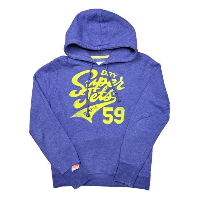 Superdry Women's Hoodie - Yellow/Purple - L on Productcaster.