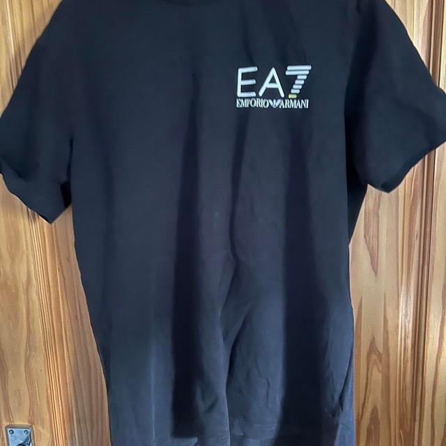 EA7 Men's T-shirt - Black - M on Productcaster.