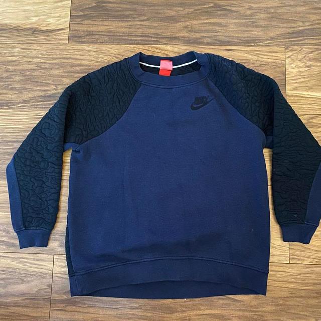 Nike Men's Sweatshirt - Navy/Black - S on Productcaster.