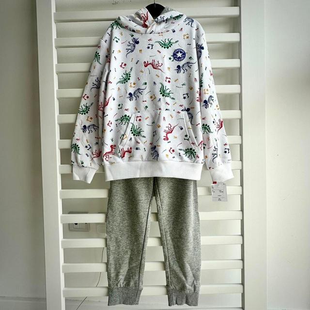 Converse Kids' Hoodie - White/Multi on Productcaster.