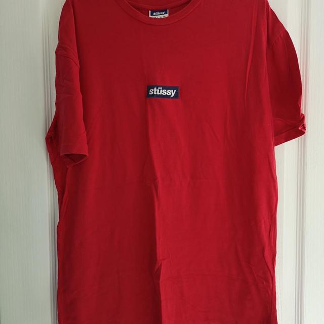 Stüssy Men's T-shirt - Red - S on Productcaster.