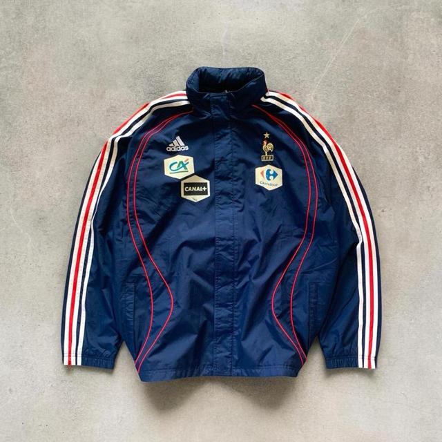 Adidas Men's Jacket - Blue/Navy - L on Productcaster.