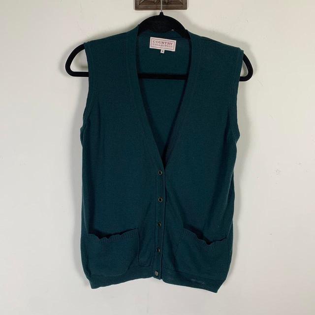 Preloved Women's Cardigan - Green - M on Productcaster.