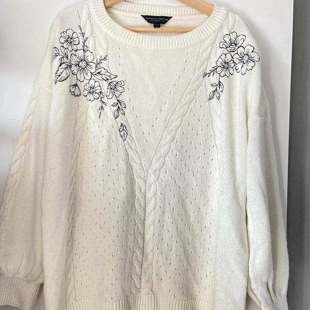 Dorothy Perkins Women's Jumper - Cream/White - 18 on Productcaster.