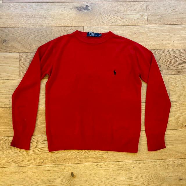 Ralph Lauren Men's Jumper - Red/Black - L on Productcaster.