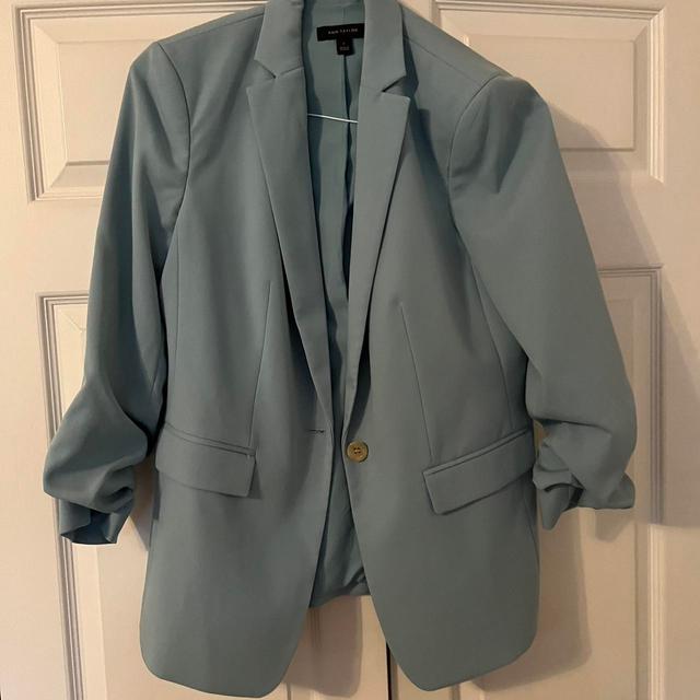 Ann Taylor Women's Blazer Jacket - Blue - UK 8 on Productcaster.