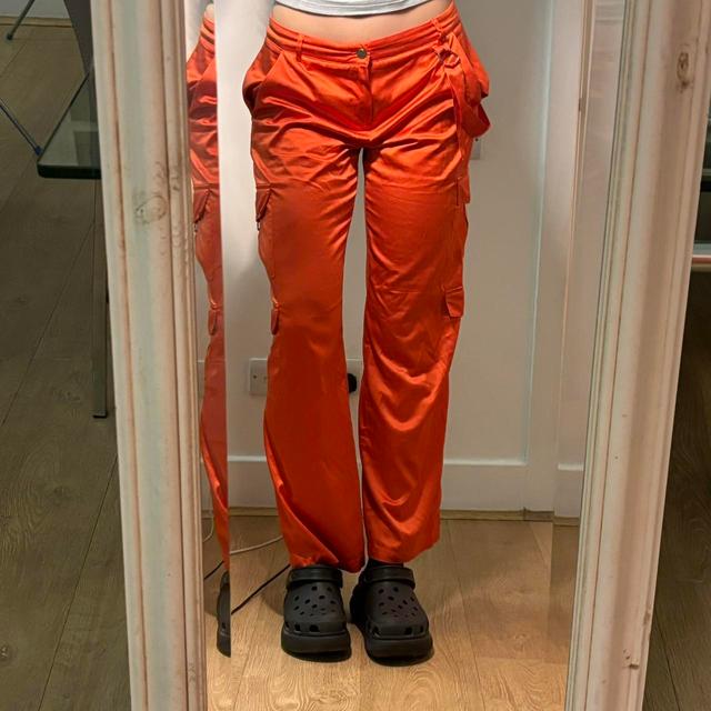 Urban Outfitters Women's Trousers - Orange - M on Productcaster.