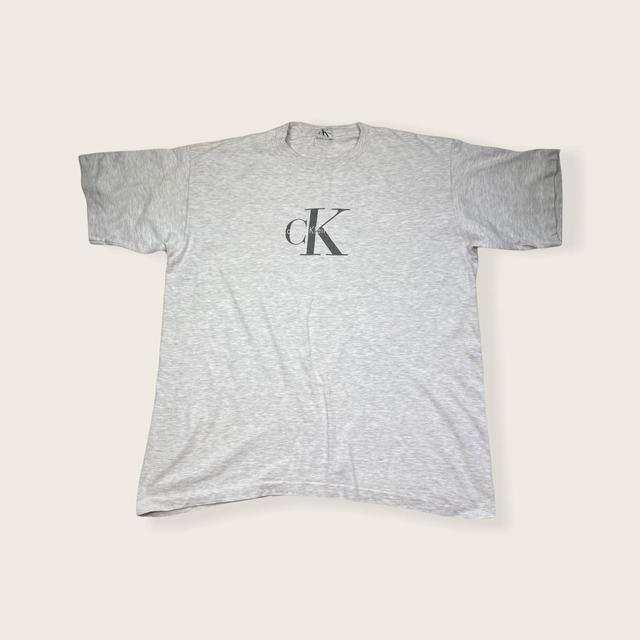 Calvin Klein Men's T-shirt - Grey - L on Productcaster.