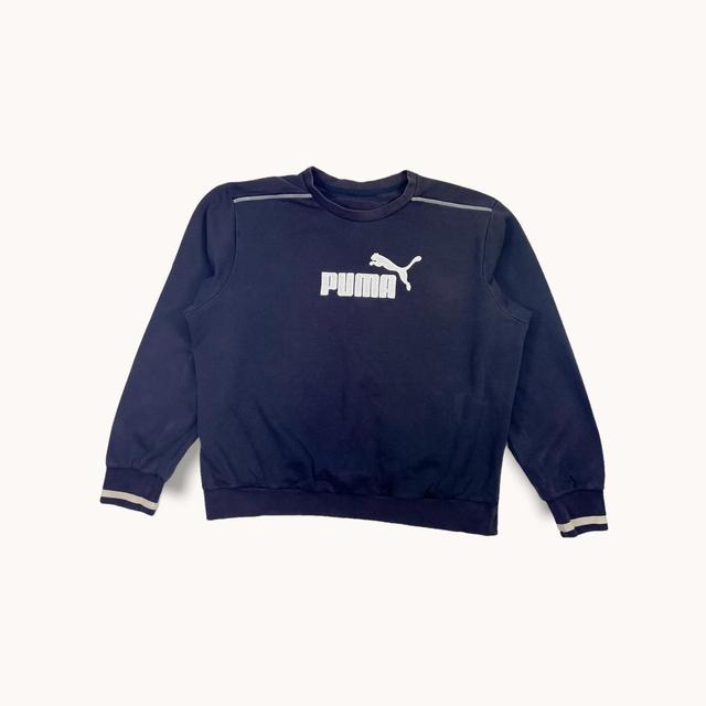 Puma Men's Sweatshirt - Navy - XL on Productcaster.