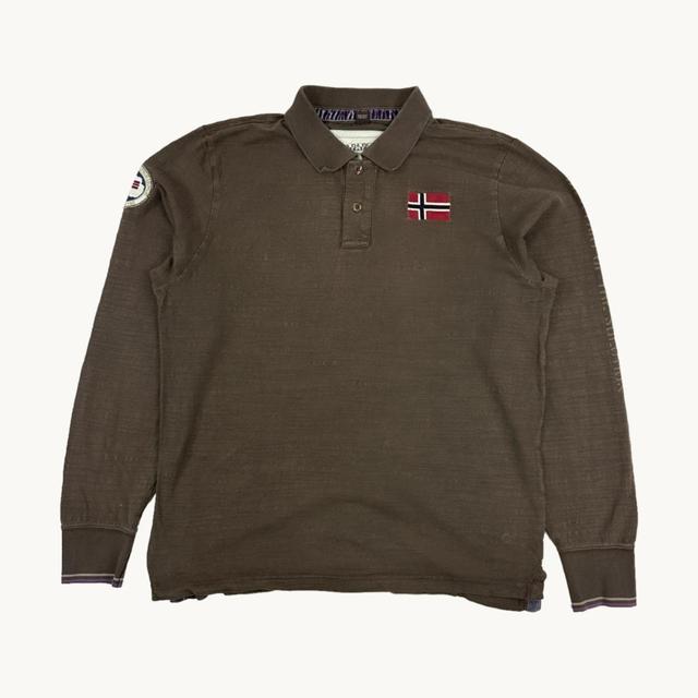 Napapijri Men's Sweatshirt - Brown - L on Productcaster.