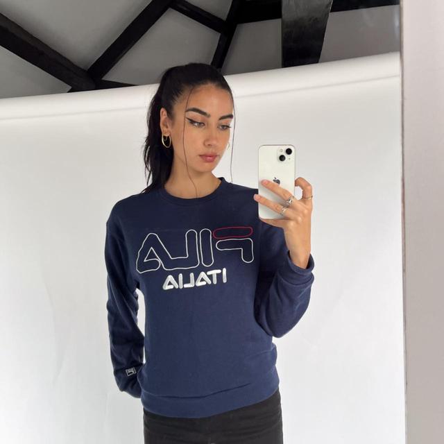 Fila Women's Sweatshirt - Navy - 8 on Productcaster.