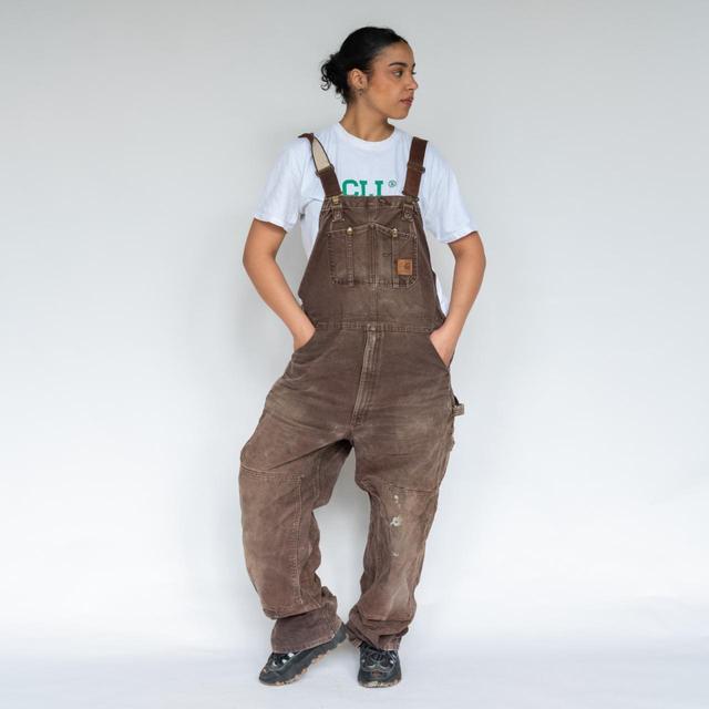 Carhartt Women's Dungarees - Brown - L on Productcaster.