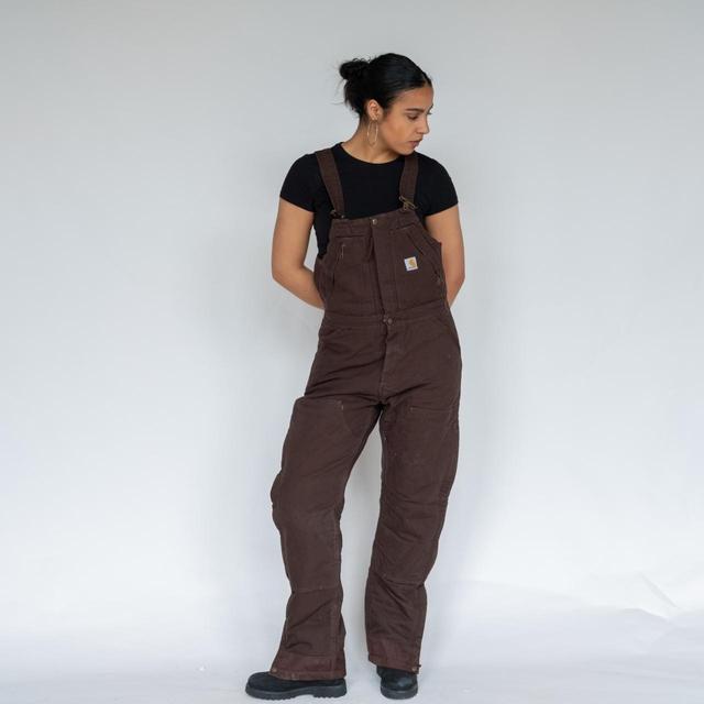 Carhartt Women's Dungarees - Brown - L on Productcaster.