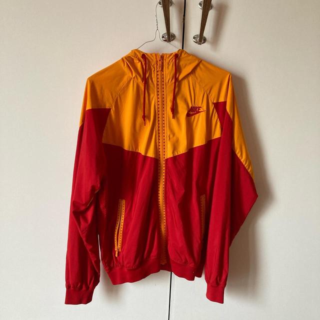 Nike Men's Lightweight Jacket - Red/Orange - M on Productcaster.