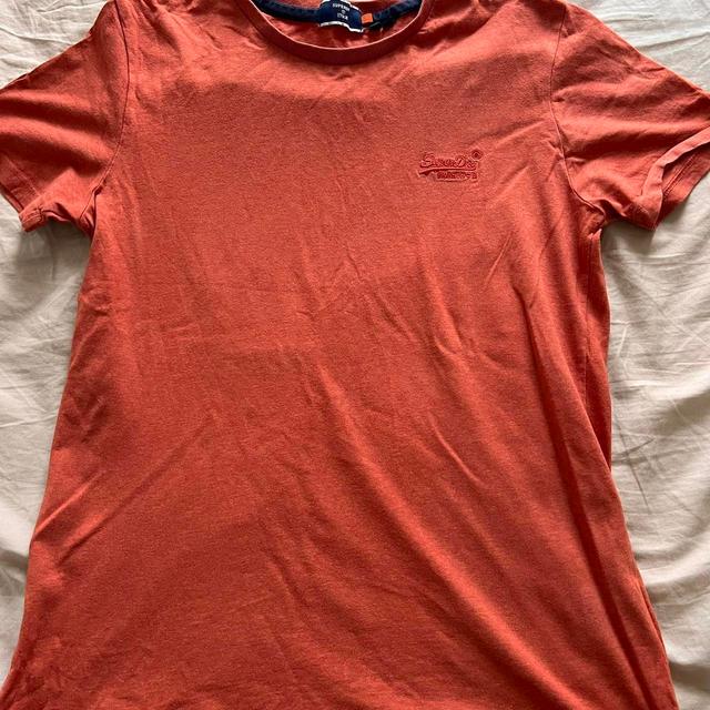 Superdry Men's T-shirt - Orange - S on Productcaster.