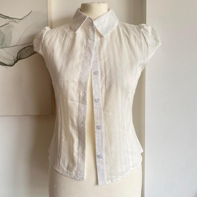 Women's Shirt - White/Cream - 8 on Productcaster.