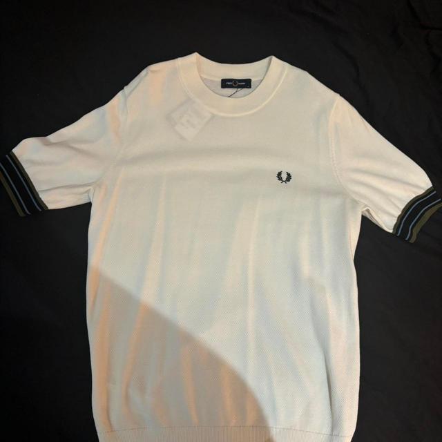 Fred Perry Men's T-shirt - White/Cream - M on Productcaster.