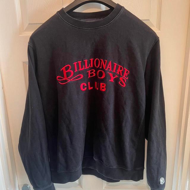 Billionaire Boys Club Men's Sweatshirt - Black/Red - L on Productcaster.