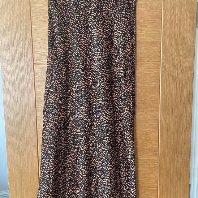 Topshop Women's Midi Skirt - Multi/Brown - UK 6 on Productcaster.