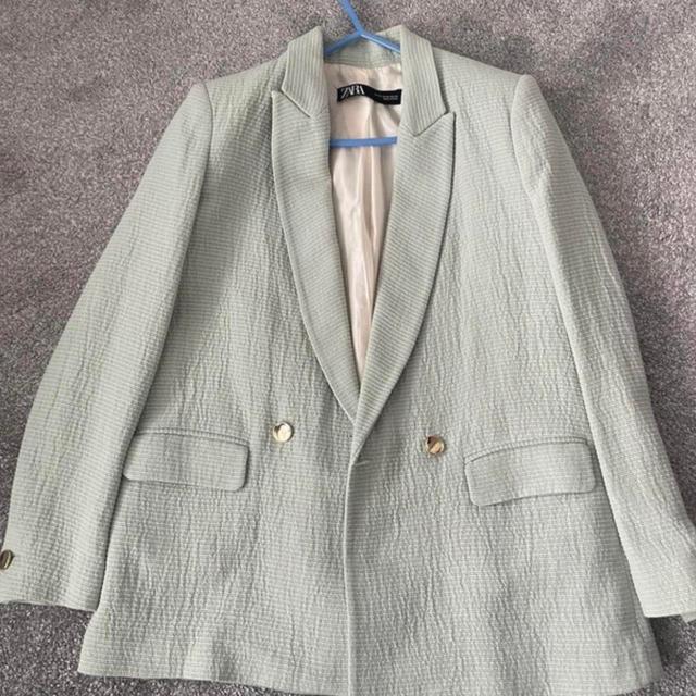 Zara Women's Blazer Jacket - Green - XS on Productcaster.