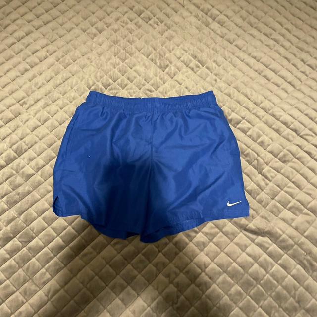 Nike Men's Shorts - Blue/White - M on Productcaster.