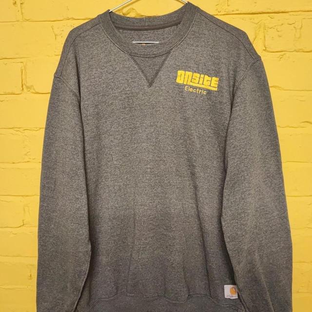 Carhartt Men's Sweatshirt - Grey - S on Productcaster.