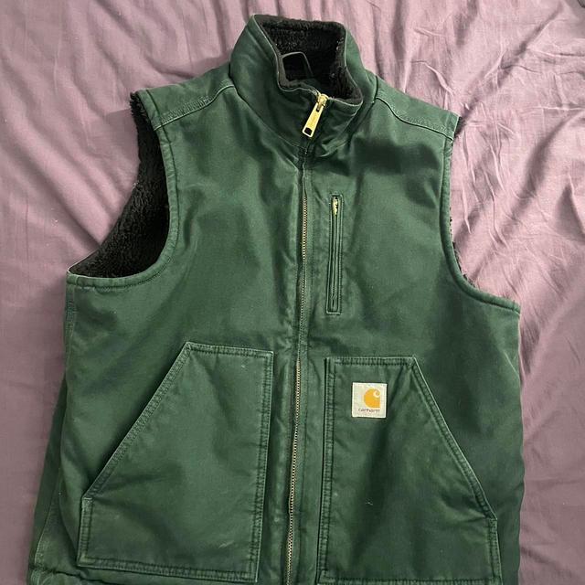 Carhartt WIP Men's Jacket - Green - S on Productcaster.