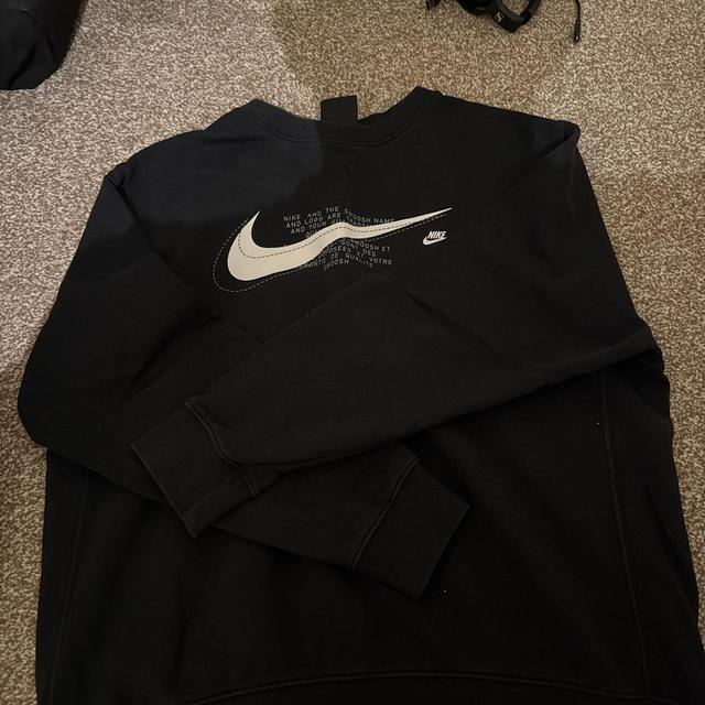 Nike Men's Sweatshirt - Black - L on Productcaster.