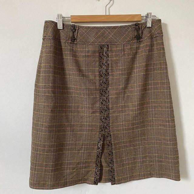 Karen Millen Women's Skirt - Brown - UK 12 on Productcaster.