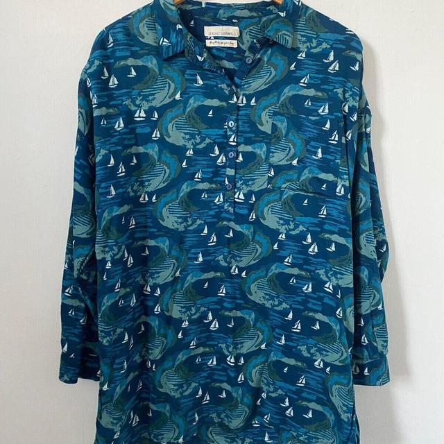 Seasalt Women's Shirt - Blue - 12 on Productcaster.