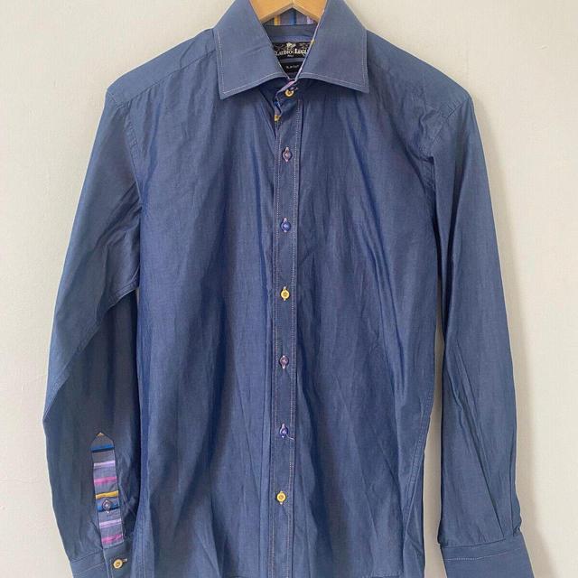 Preloved Men's Shirt - Blue - M on Productcaster.