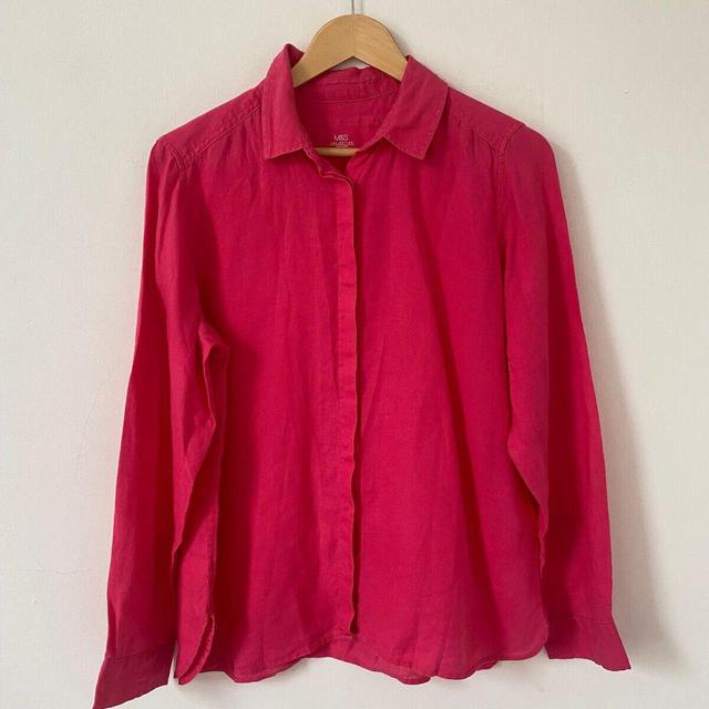 Preloved Women's Shirt - Pink - 14 on Productcaster.