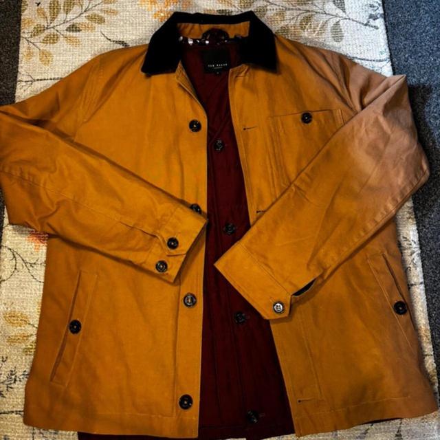 Ted Baker Men's Coat - Tan/Yellow - S on Productcaster.