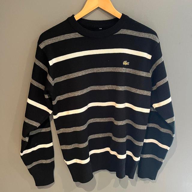 Lacoste Men's Jumper - Black/White - S on Productcaster.